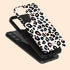 Custom Initials Candy Leopard Galaxy Case